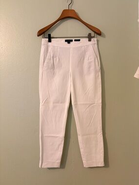 J. Crew White Martie Pants - Slim Straight